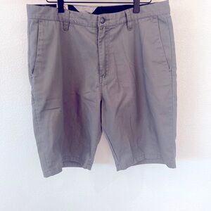 Grey Volcom chino shorts style#A0911409 65% polyester/35% cotton